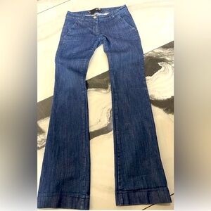 Love Moschino Blue Flare Wide Leg Jeans